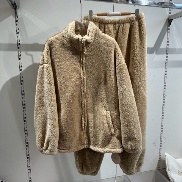 【美娜服饰】米璐公主男士冬季加厚珊瑚绒双口袋开衫家居服可外穿