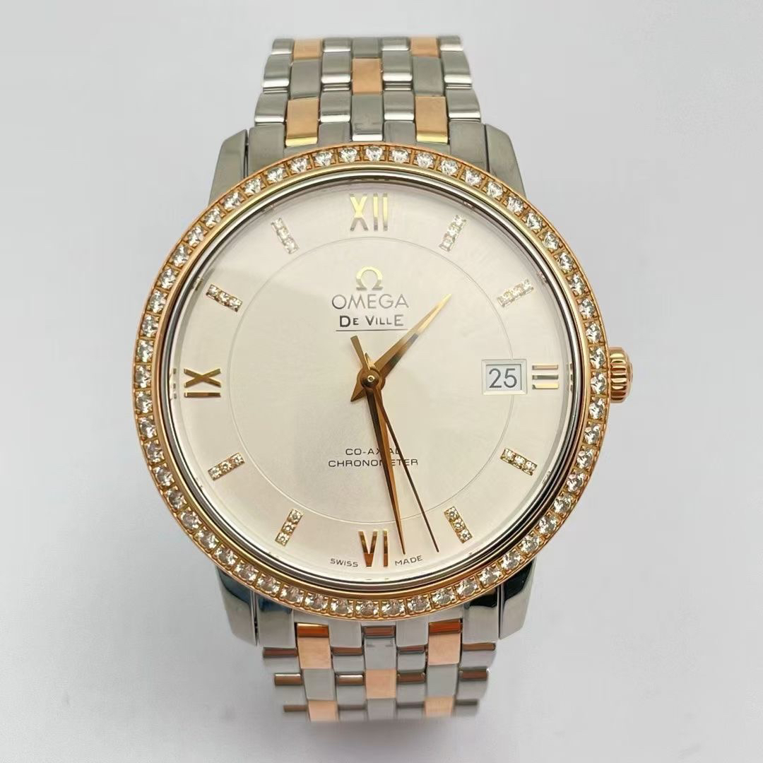 95新 Omega/欧米茄 碟飞/全套/36.8mm/18k金/424.25.37.20.52.001