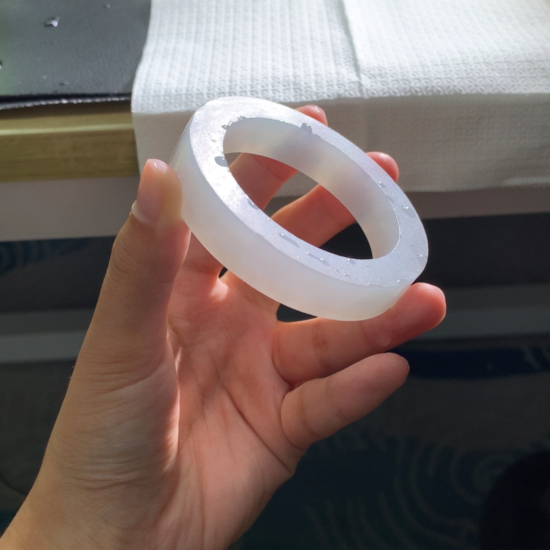 定制翡翠手镯52-56正圈未镶嵌