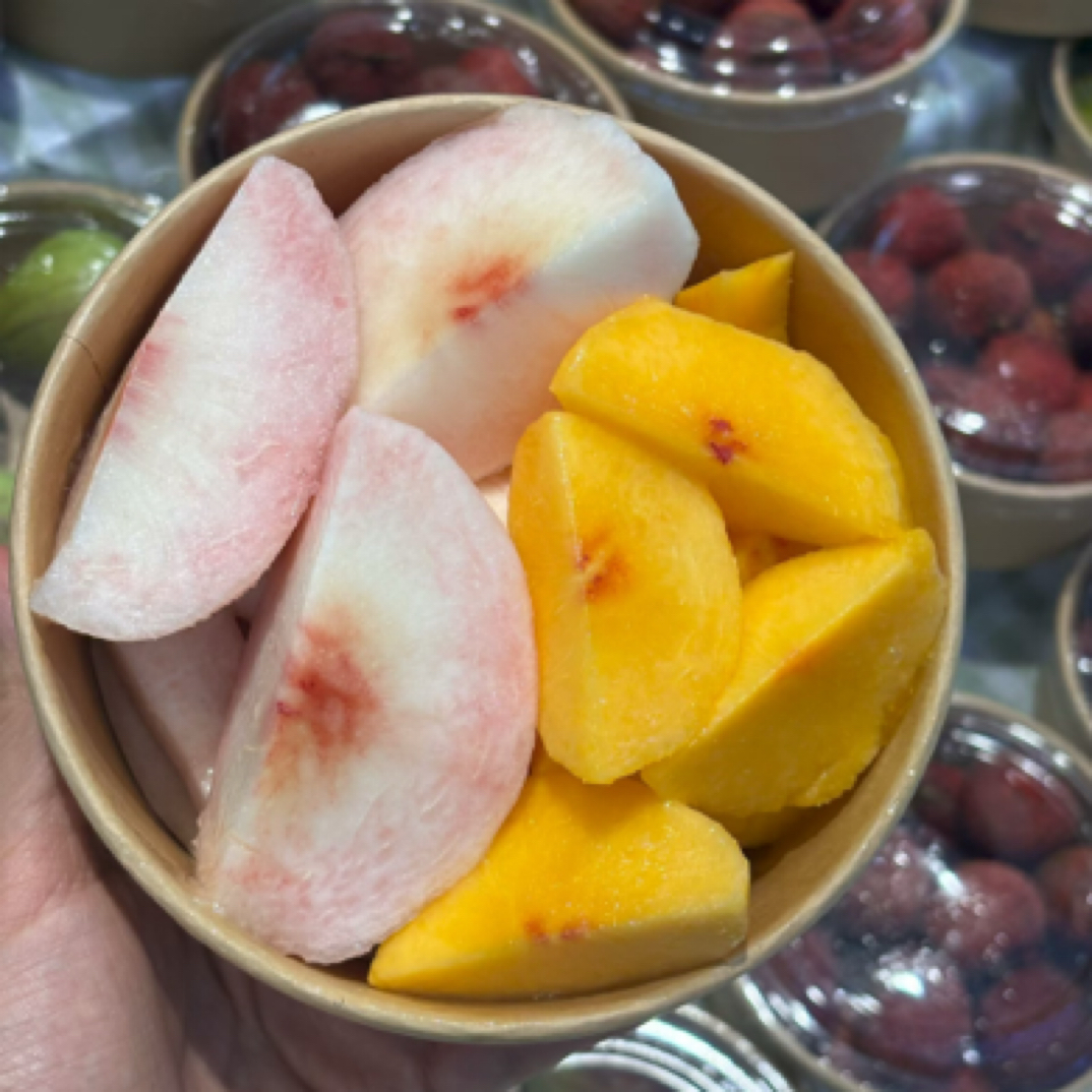 果切桃子双拼750毫升盒子