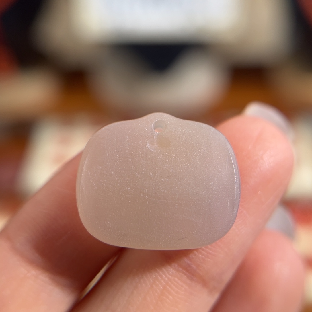 玛瑙/玉髓未镶嵌无事牌 16.5x19.6x5.6mm 不退