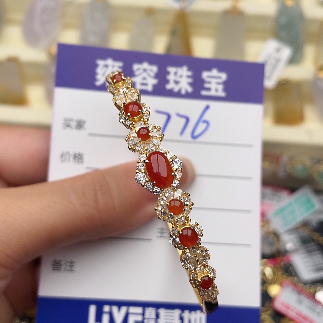 喵***喵翡翠银S925镶嵌戒指