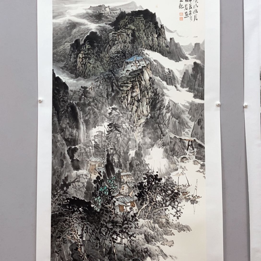 国画韦国春四尺真人真品