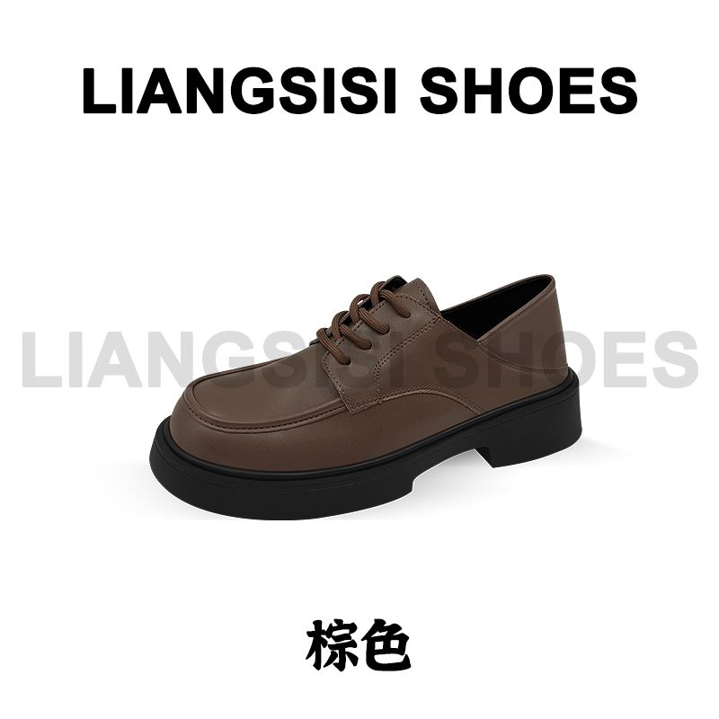梁思思SHOES新款英伦风厚底乐福鞋-6083-3
