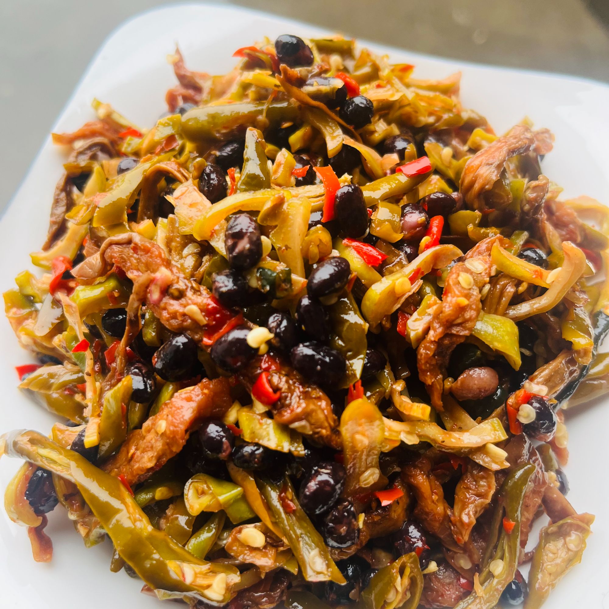 【乡村好货】湖南农家坛子青椒豆豉扎菜 等散装食品代卖【包邮】