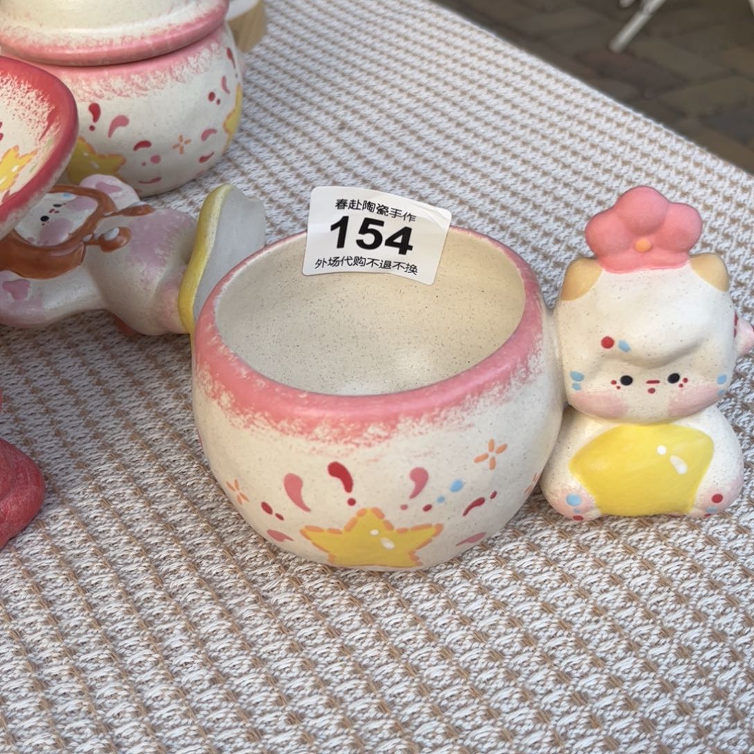 拉***堓摆件陶154陶瓷头发陶瓷