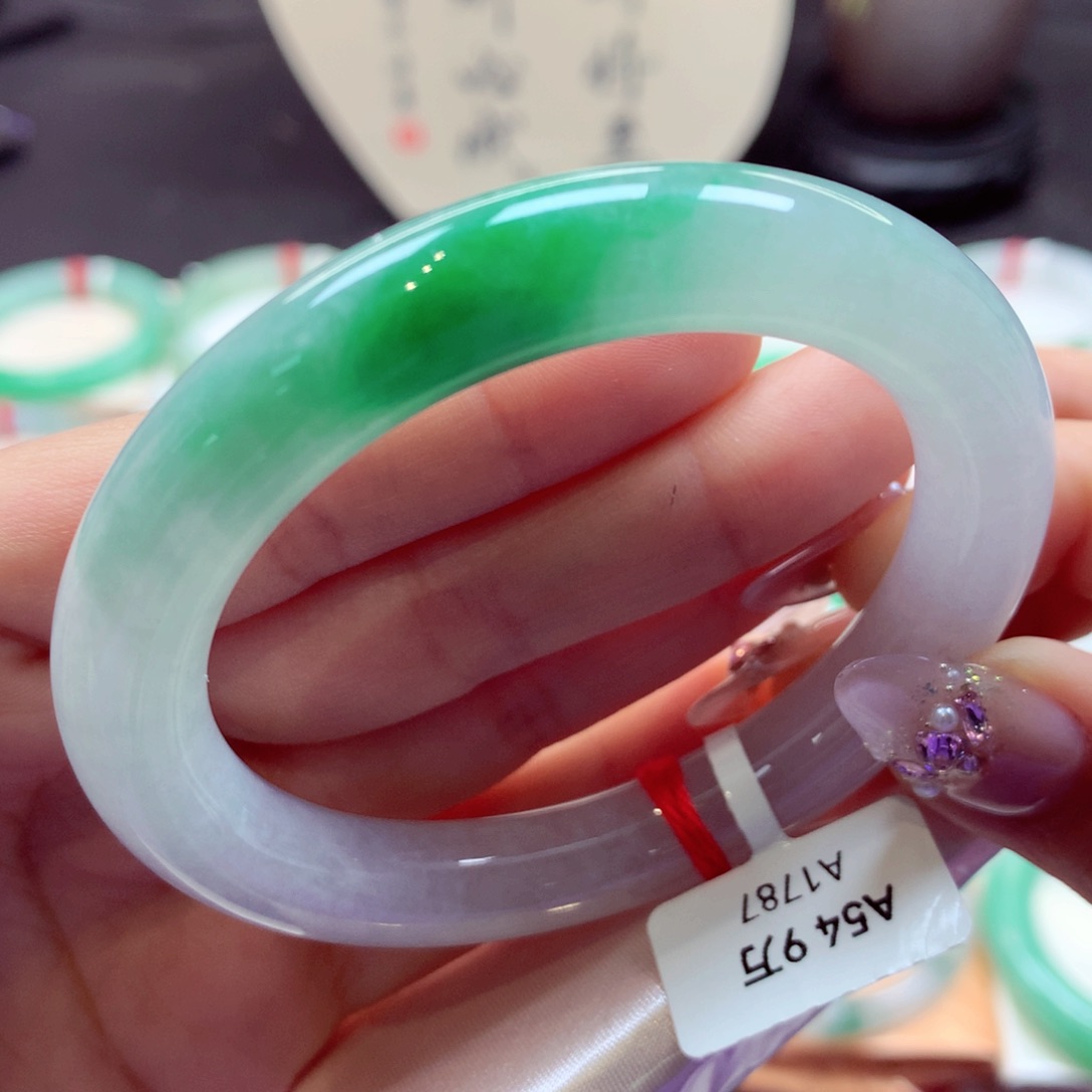 翡翠手镯（圆镯）未镶嵌9翡翠手镯99