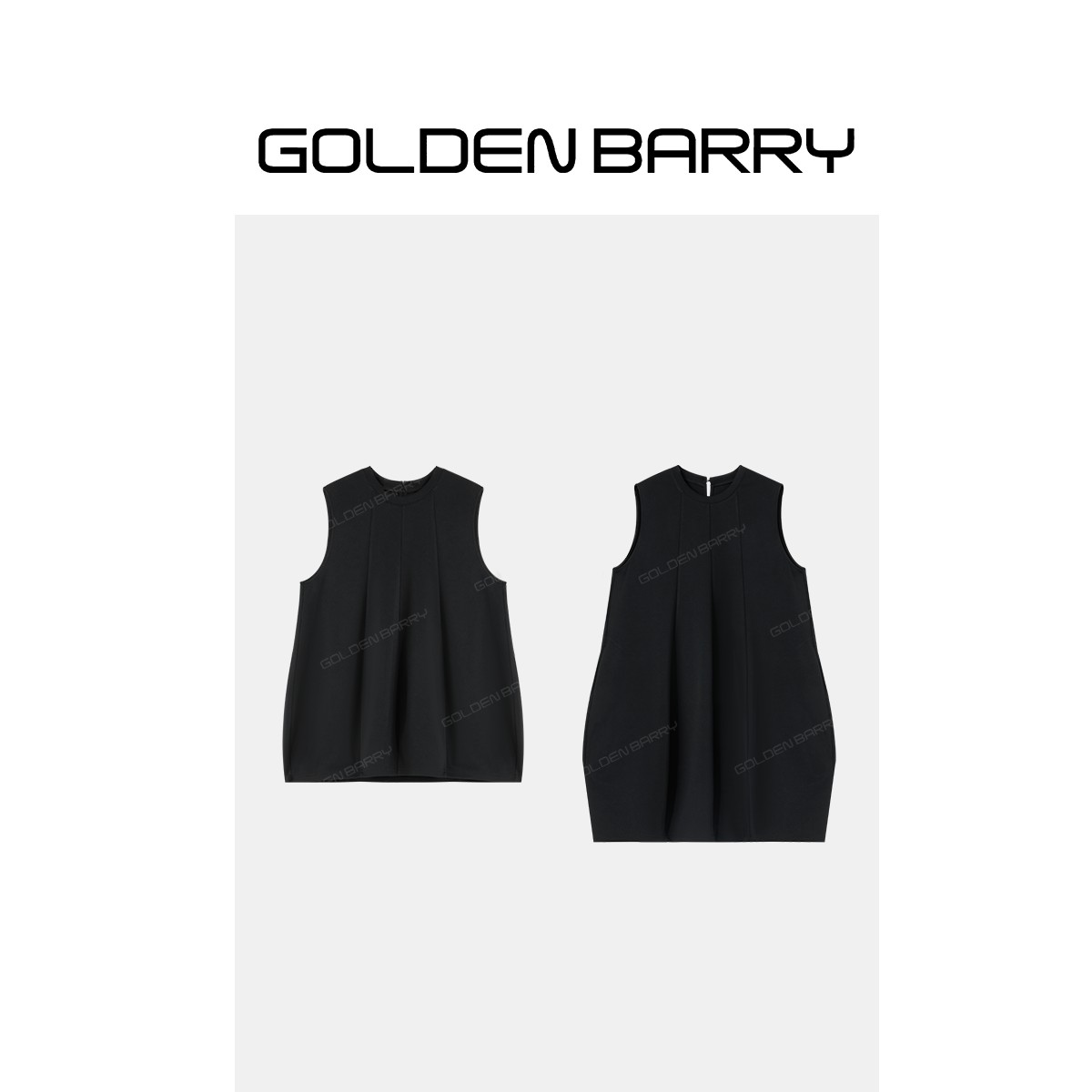 GOLDENBARRY｢云朵泡芙｣无袖连衣裙/上衣GB060812001/GB060804003