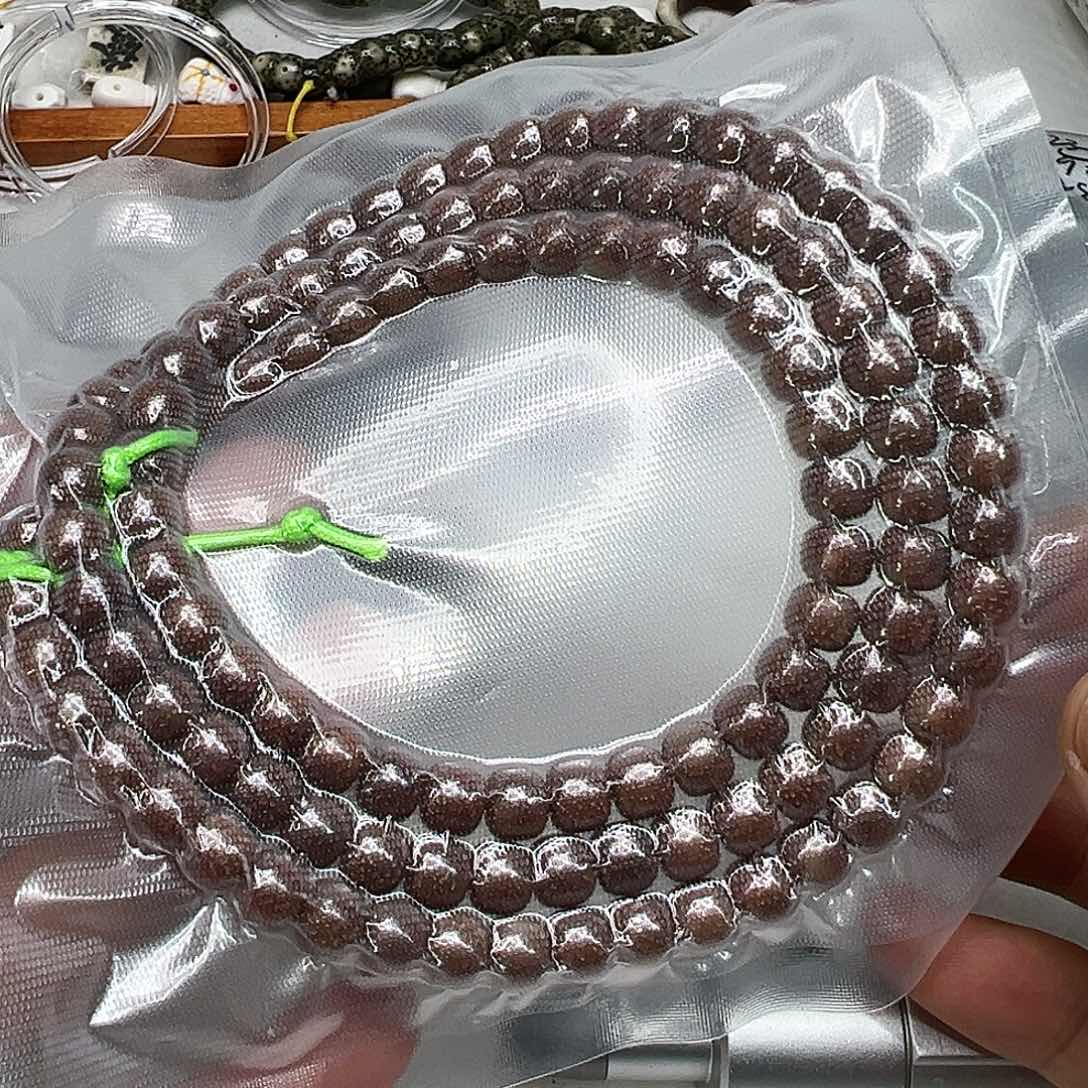 星月菩提手串23殿堂嗷嗷爆透粉冰玉华星月菩提108-87
