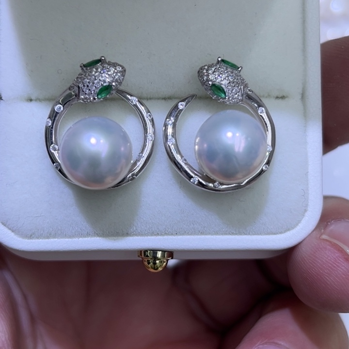 淡水珍珠颈饰银S925镶嵌