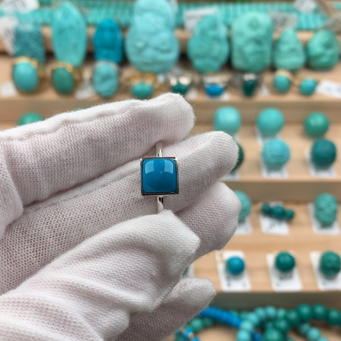 绿松石配饰银S925镶嵌