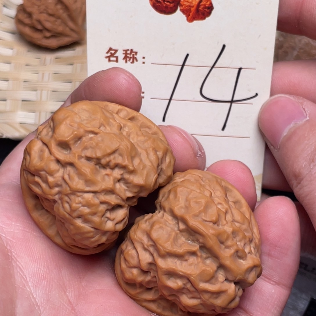 文玩核桃把件蛙蛙40尺14