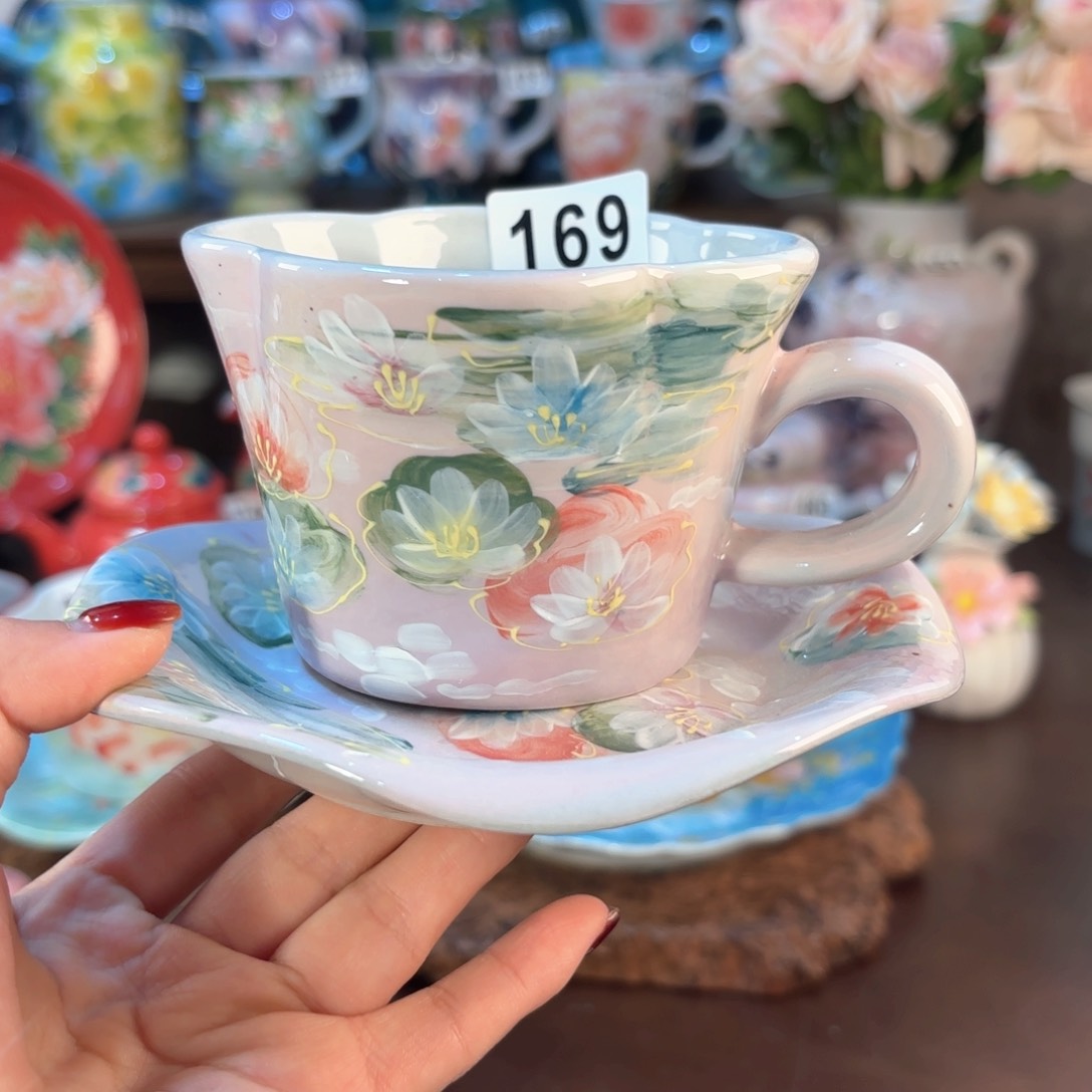 景德镇手绘高温釉下彩陶瓷茶具