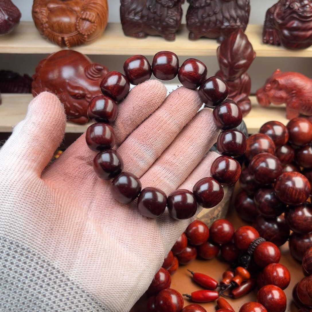 染料紫檀（血檀）1516-老型珠--多样性发其一