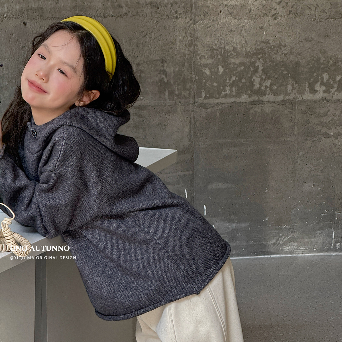 现货「UNO AUTUNNO」【新年红帽】安柔棉女冬季长袖连帽毛衣GD2617