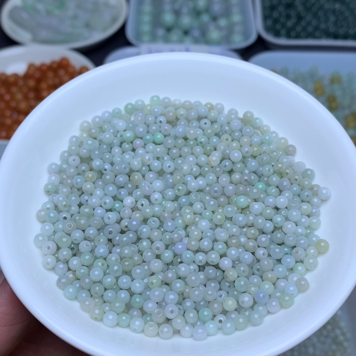 【闪购商品】未镶嵌翡翠手链卡3.5绿白200个