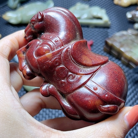 白玉菩提吊坠摆件