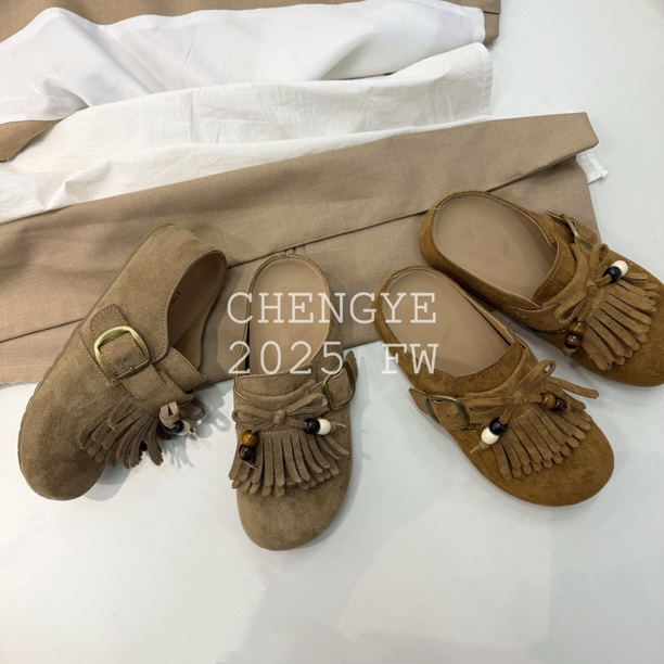 【CHENGYE】内增高5cm-复古休闲流苏勃肯鞋2025新款舒适百搭一脚蹬