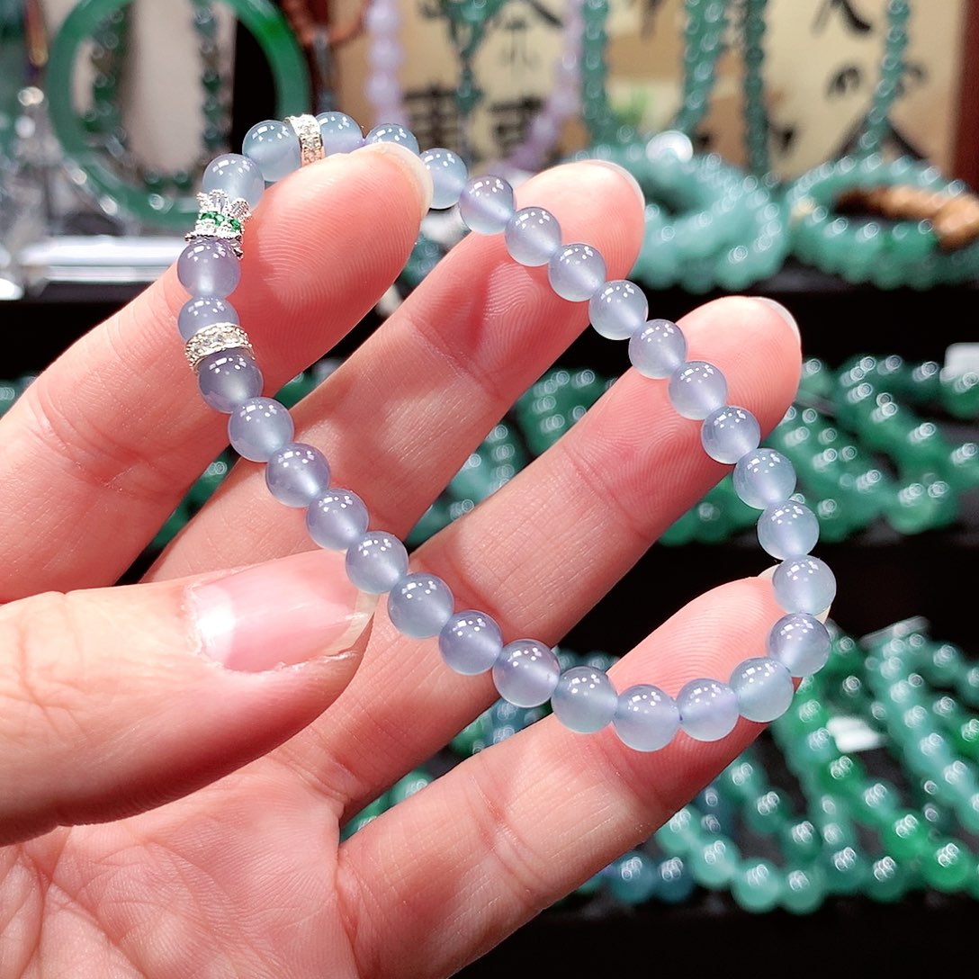 翡翠未镶嵌手链卡6