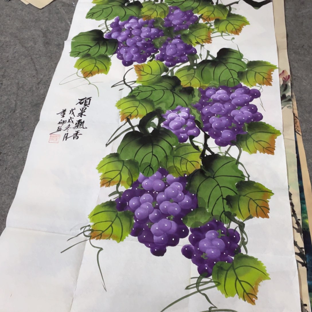 国画国画作品画心一张