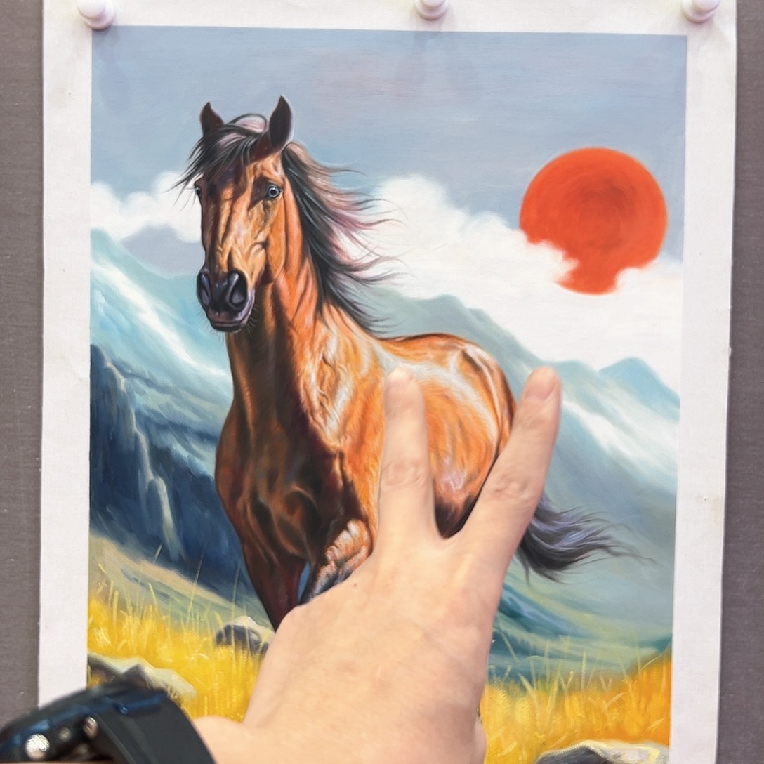 国画画家作品二郎精品原作