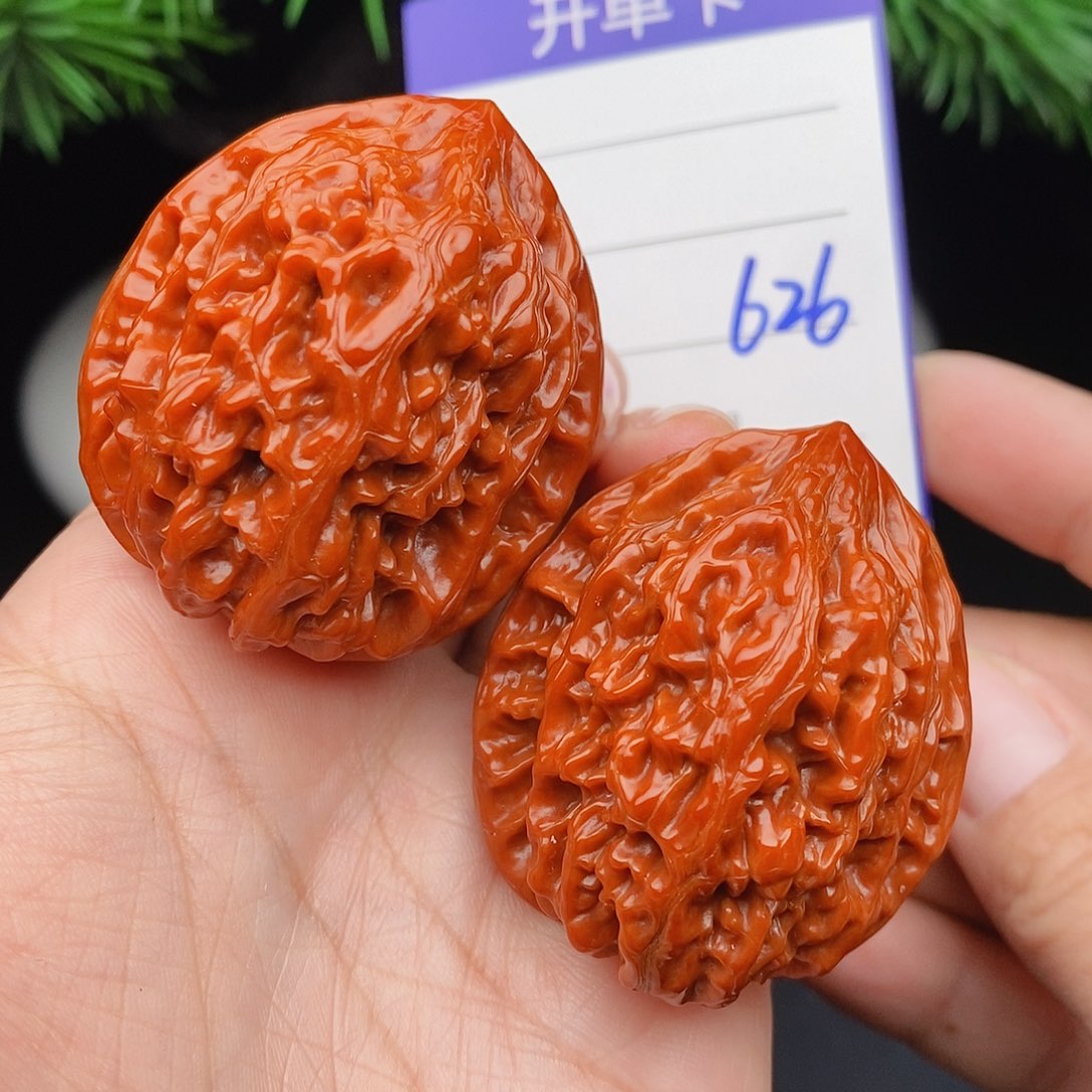 把件文玩核桃40鸡心626