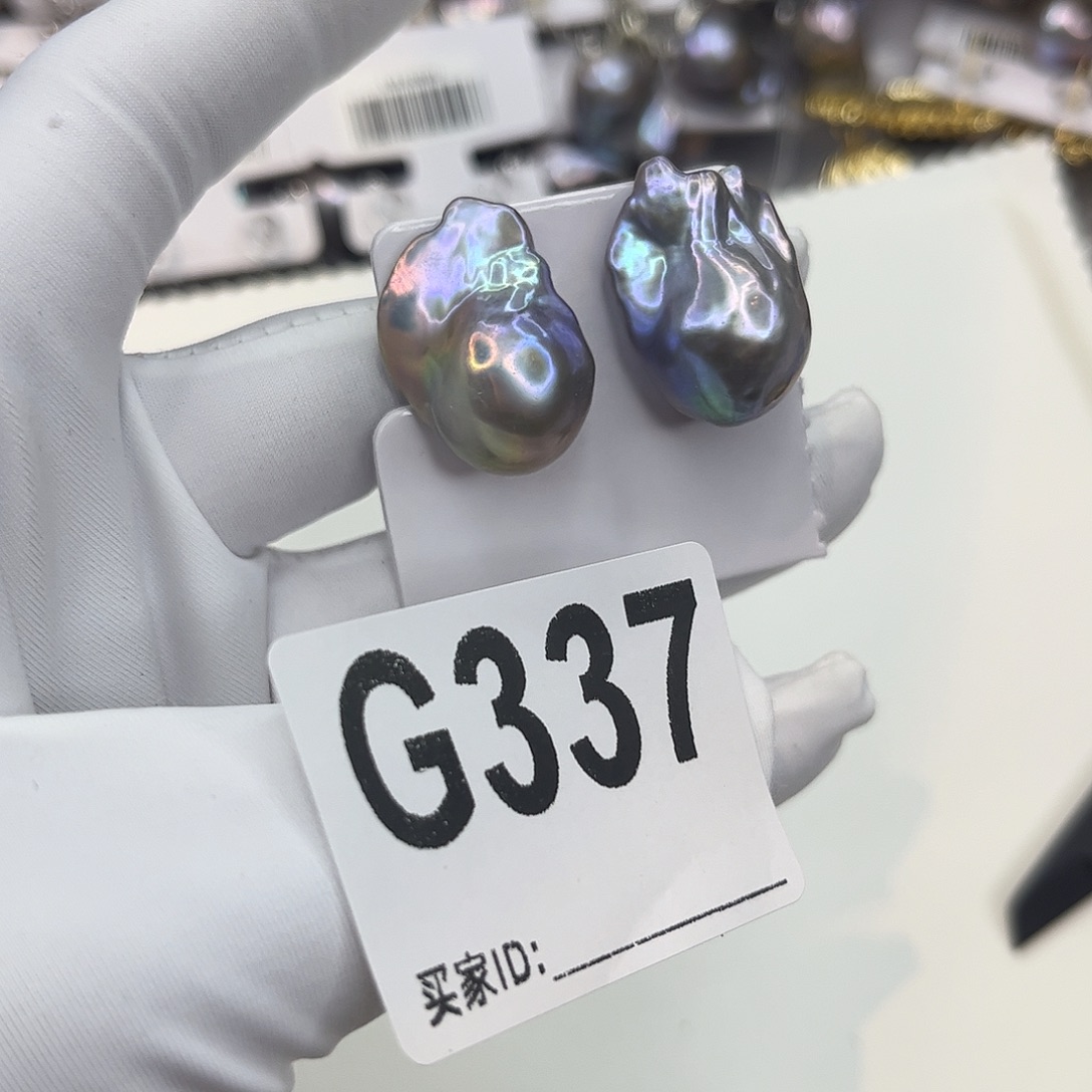 淡水珍珠耳饰银S925镶嵌