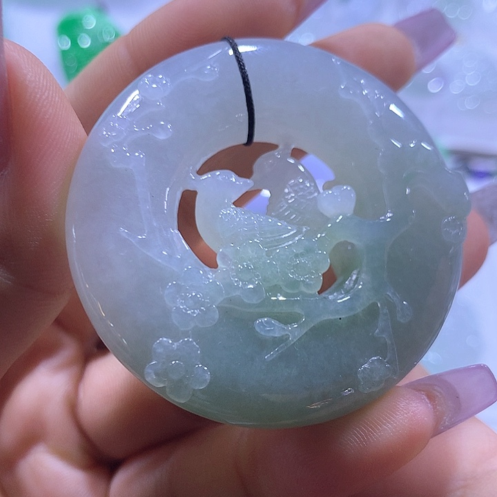翡翠未镶嵌颈饰天然翡翠A货吊坠