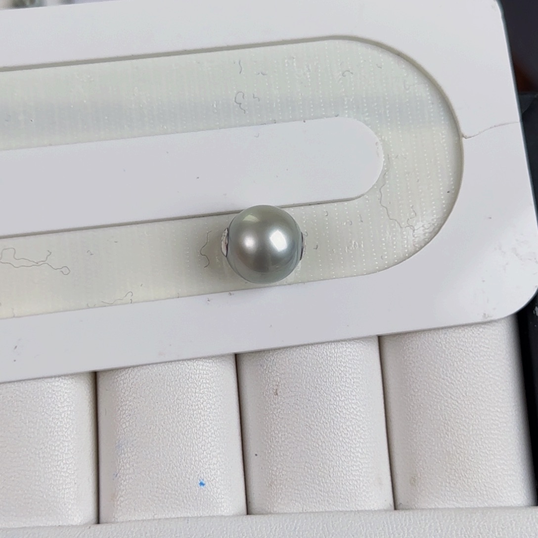 海水珍珠颈饰18K金镶嵌大溪地裸吊坠12.7mm可定制爱