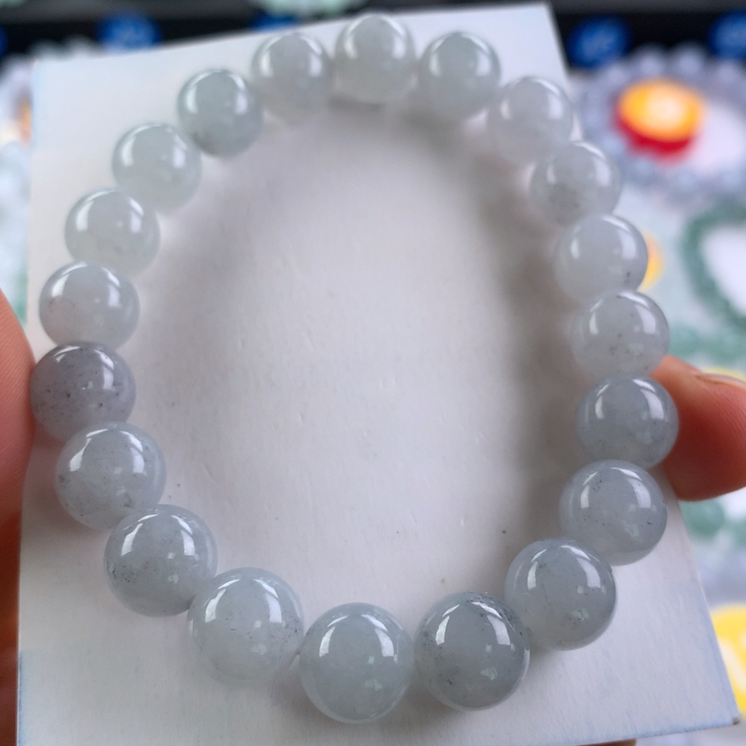 翡翠未镶嵌手链卡9.7