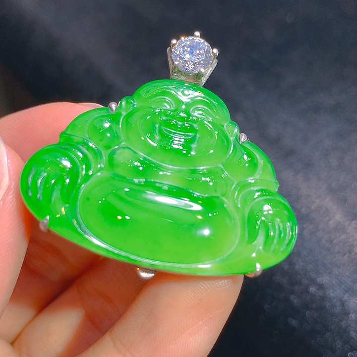 【闪购商品】翡翠颈饰银S925镶嵌翡翠