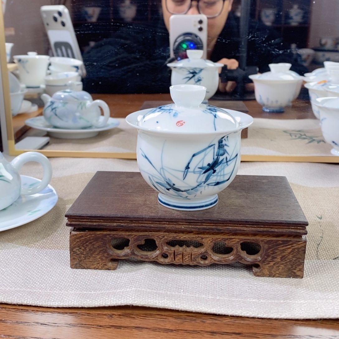 布袋超薄140虾趣盖碗