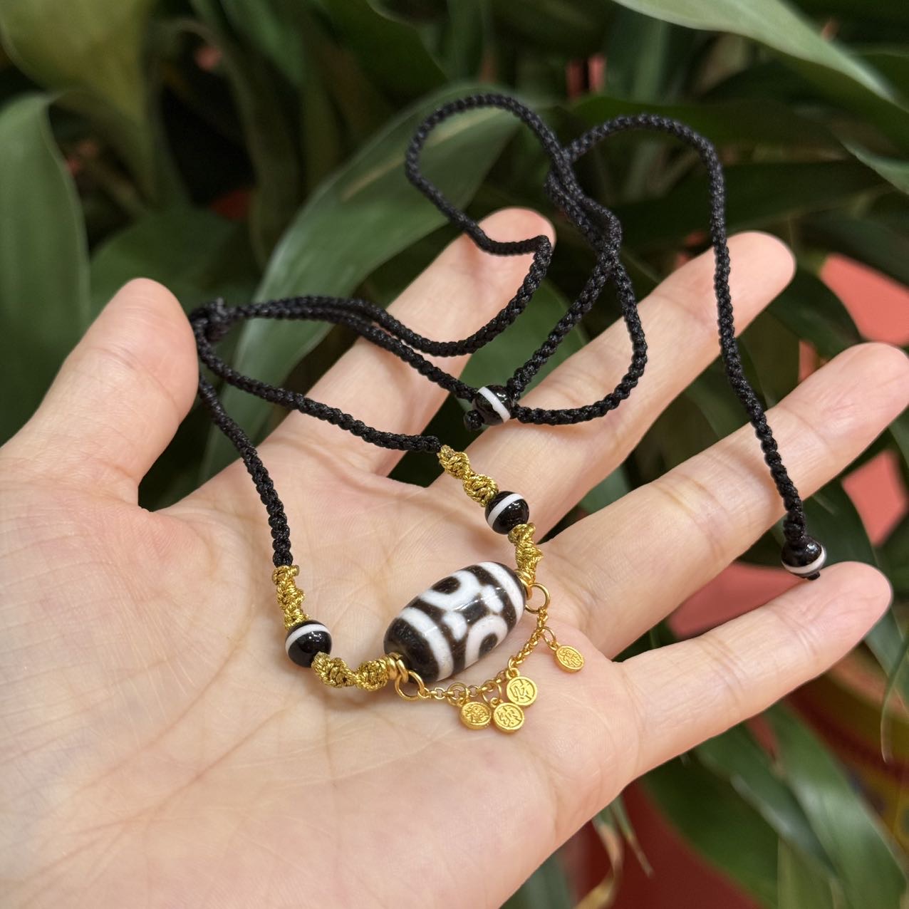 【曹美丽精选】H94954-玛瑙diy脖挂-多样性发其一-11x19mm