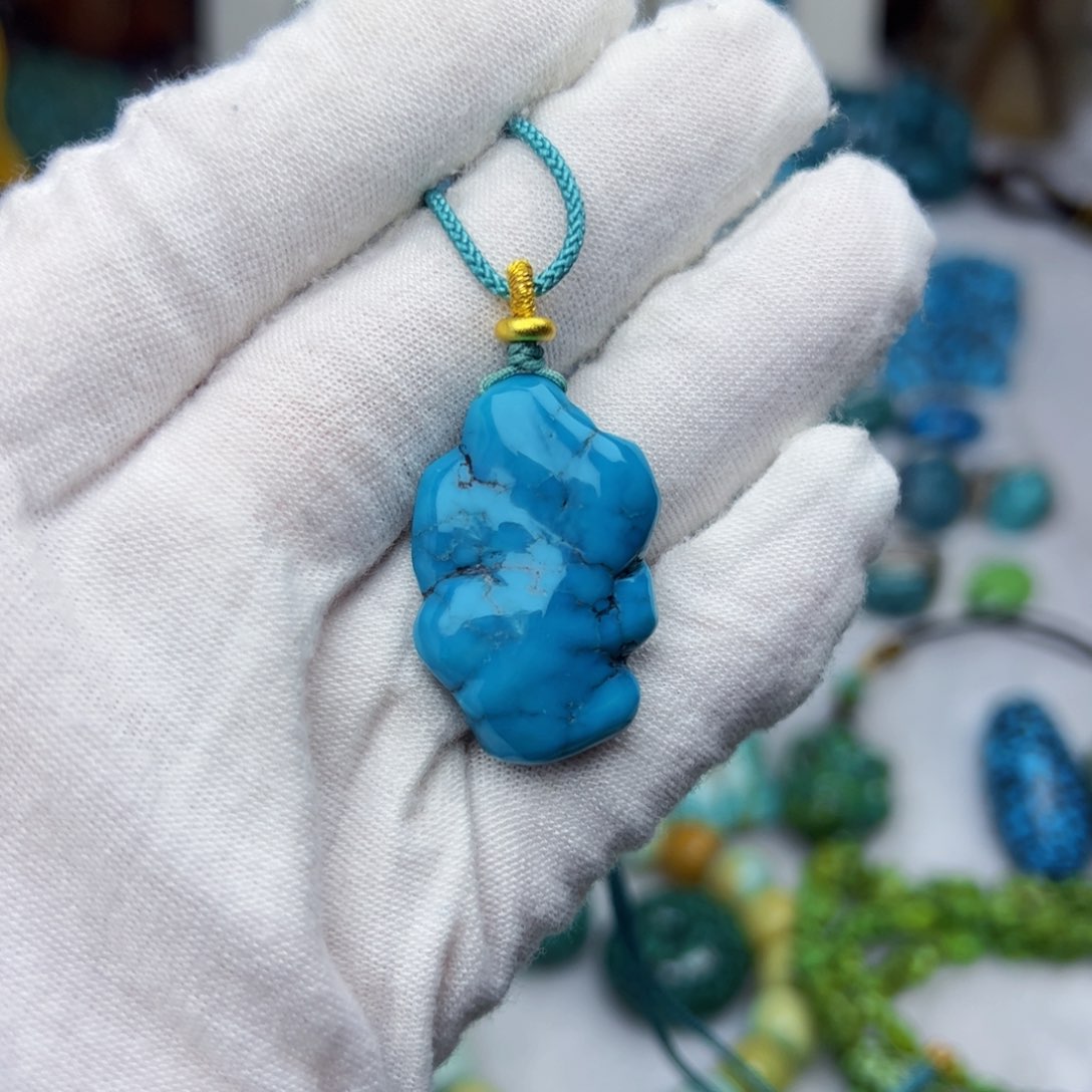 绿松石珠宝奇石未镶嵌