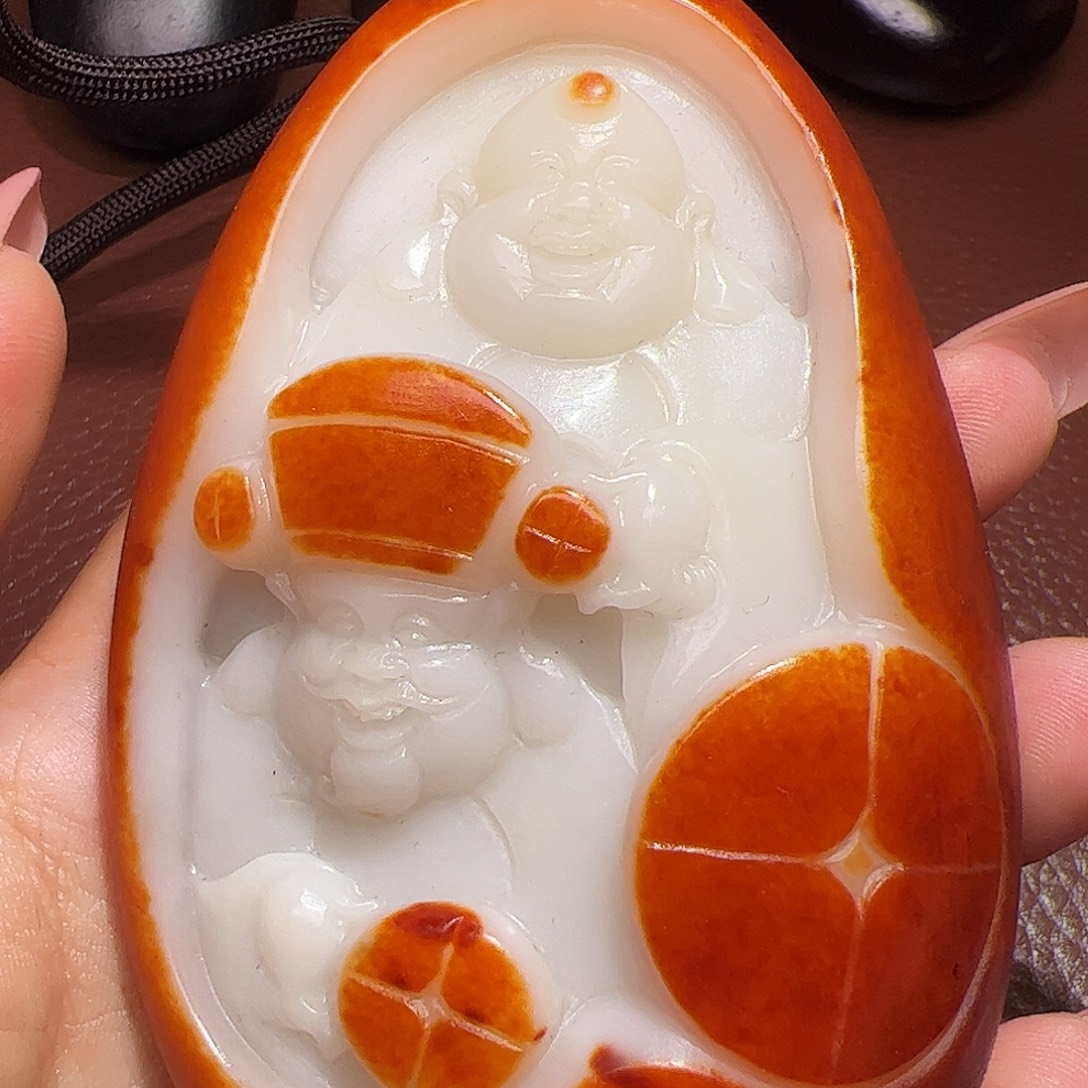 用***5和田玉未镶嵌颈饰
