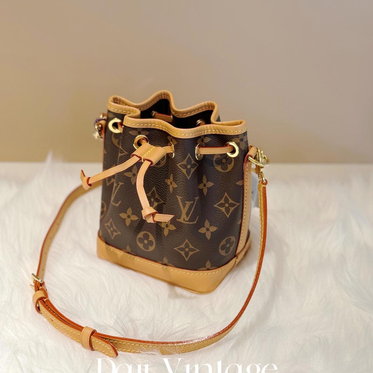 99新 LouisVuitton/路易威登 大吉中古/lv老花nano noe斜挎包