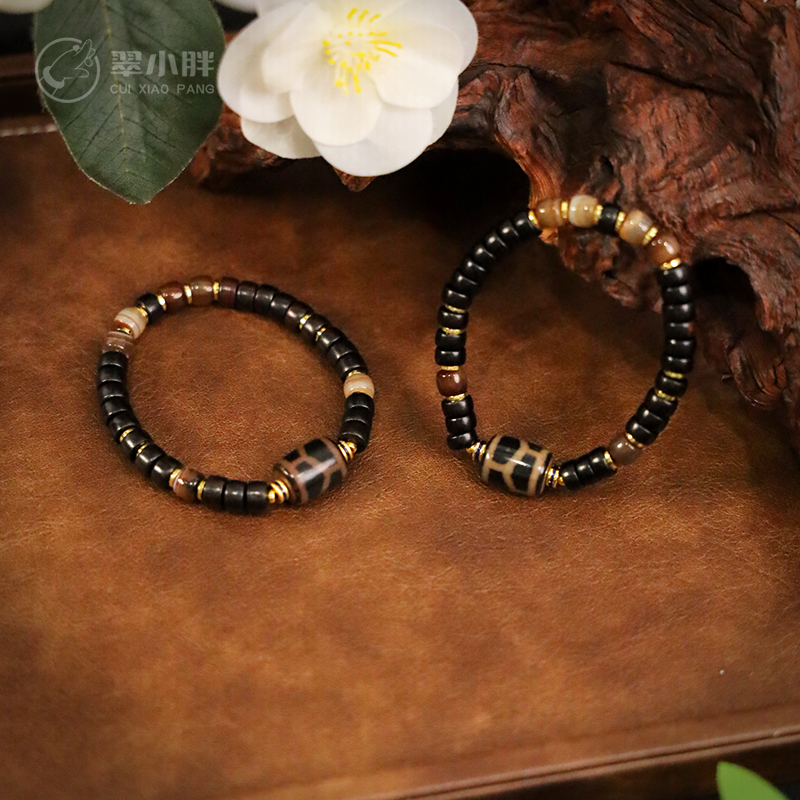 xz翠小胖 龟背珠珠玛瑙手串CTZA158 多样性发1