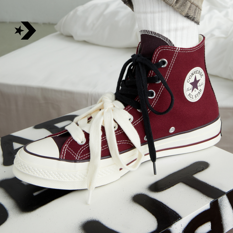 【深酒红色】匡威1970S新品运动男女高帮休闲板鞋CONVERSE A17904C