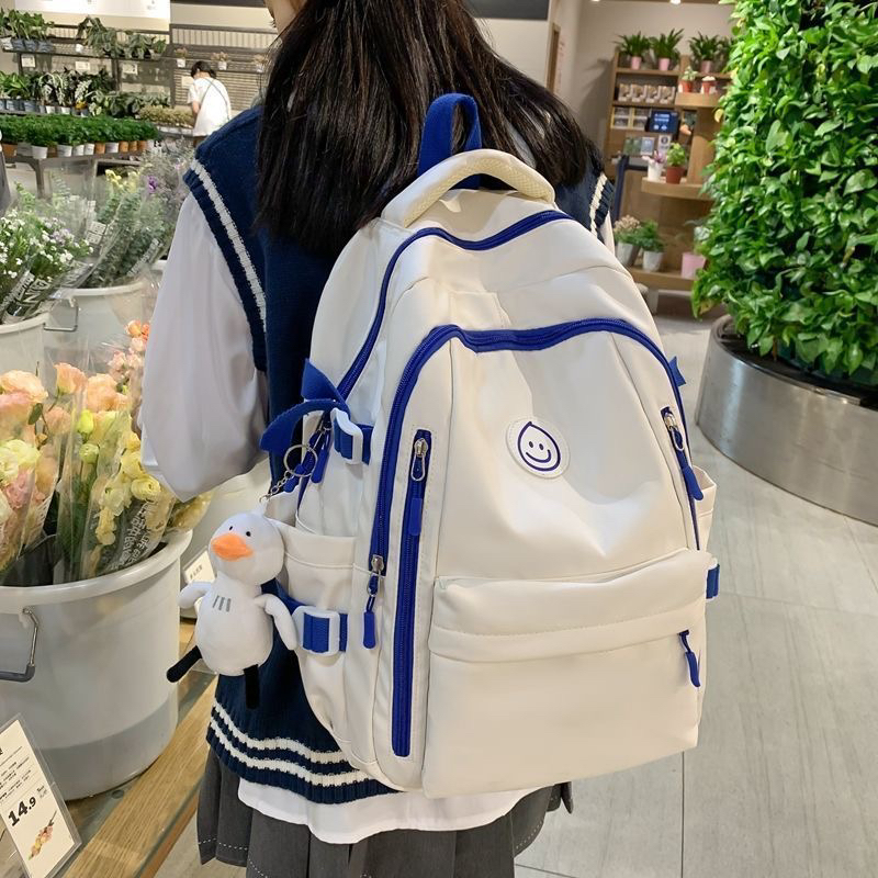高44学院风竖款熊文艺风女复古风书包ins风森系小学生