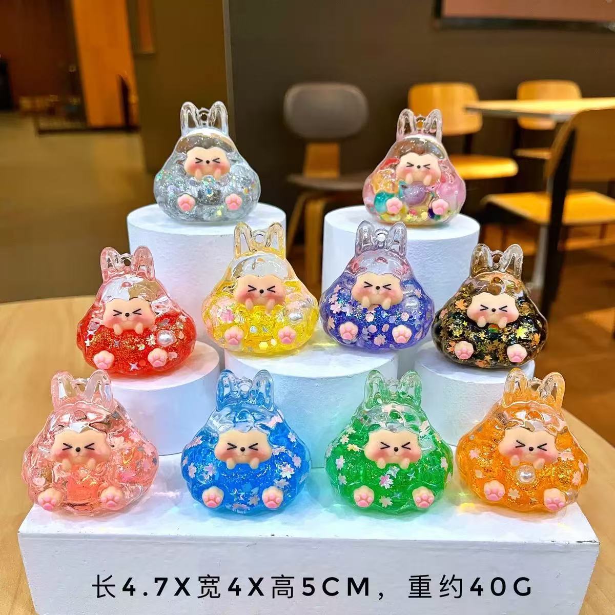金粉流沙大塔塔    diy树脂摆件车载网红动物创意
