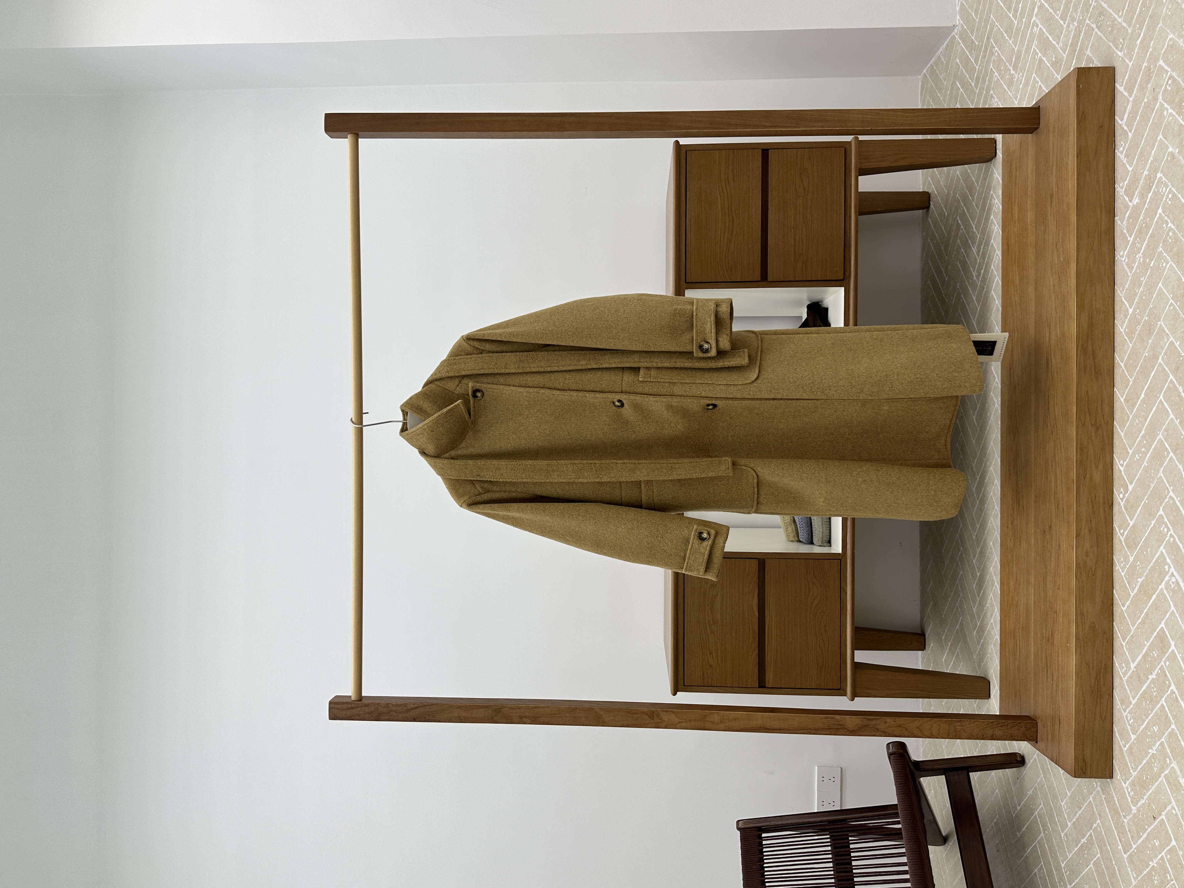 【福福!NO!NO!NO!】韩系欧尼气质高级感呢呢料大衣 W091