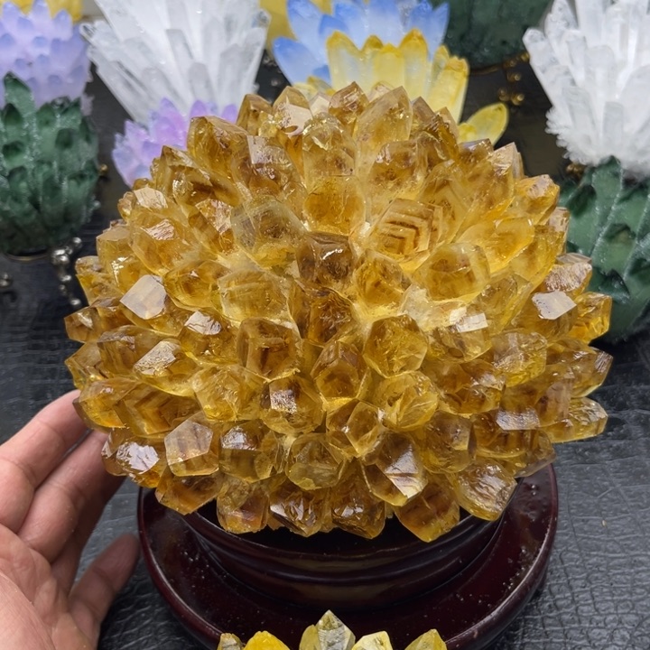 琉璃手工艺品小***?晶簇