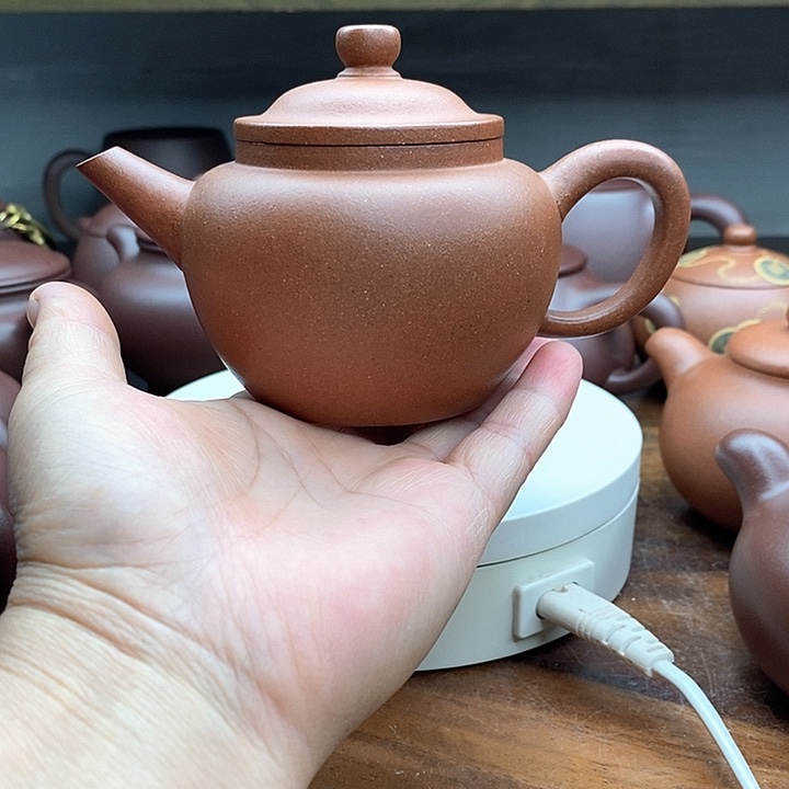 茶壶紫砂降坡泥笠帽200cc