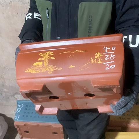 紫砂花盆手工制作