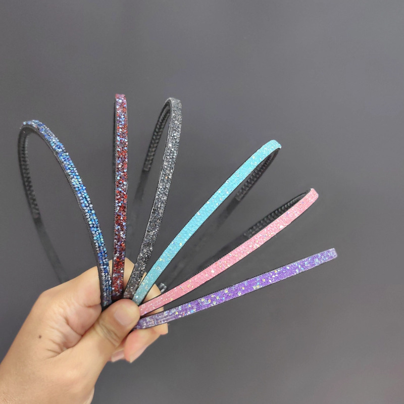 韩国网红钻超闪发箍新款窄版头箍防滑带齿发卡头饰发饰优雅时尚女