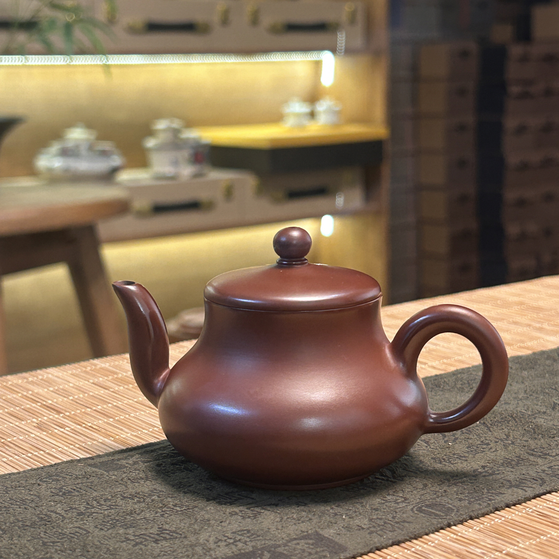 【君德壶】潮州全手工老朱泥薄胎手拉壶紫砂壶小容量泡茶壶功夫茶具