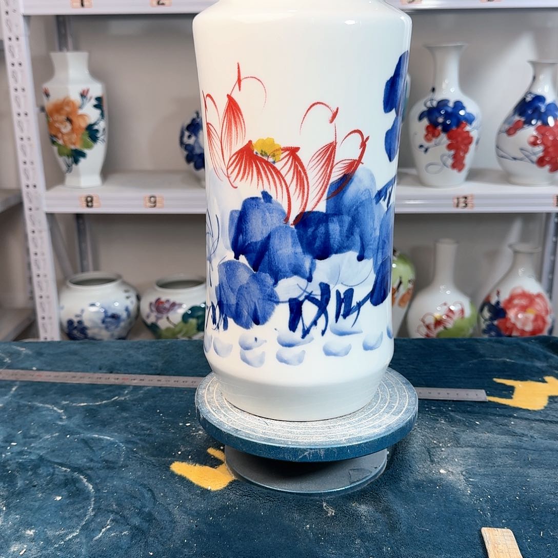 摆件景德镇陶瓷书荷叶