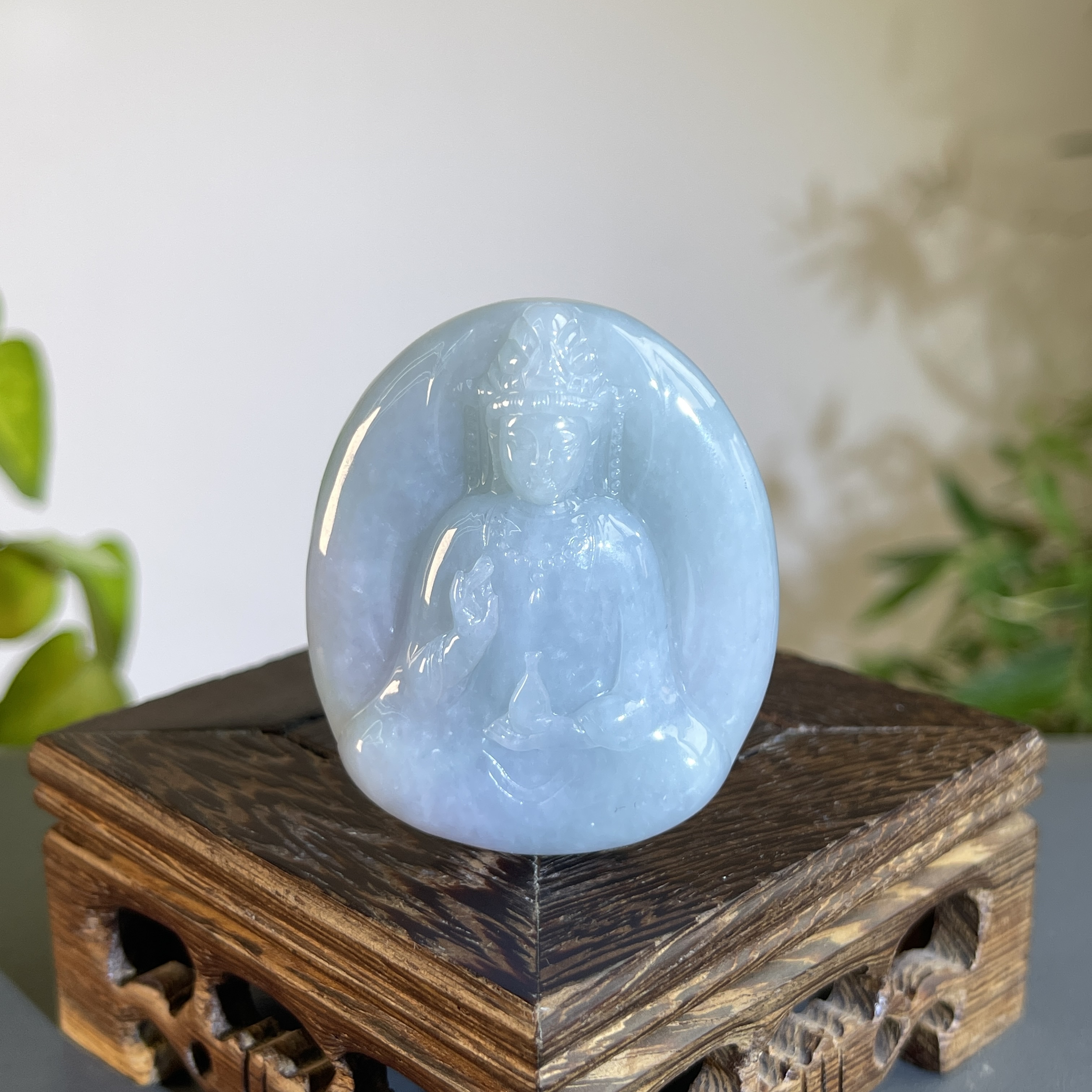 JTW16-87 天然缅甸翡翠A货 净瓶观音