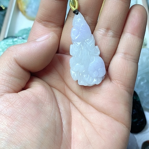 翡翠颈饰未镶嵌天然缅甸翡翠a货