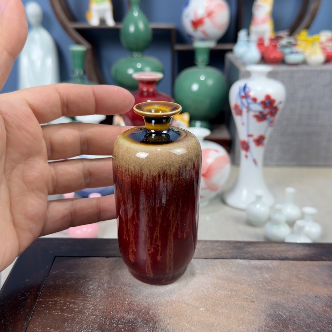 陶瓷手工小花器摆件